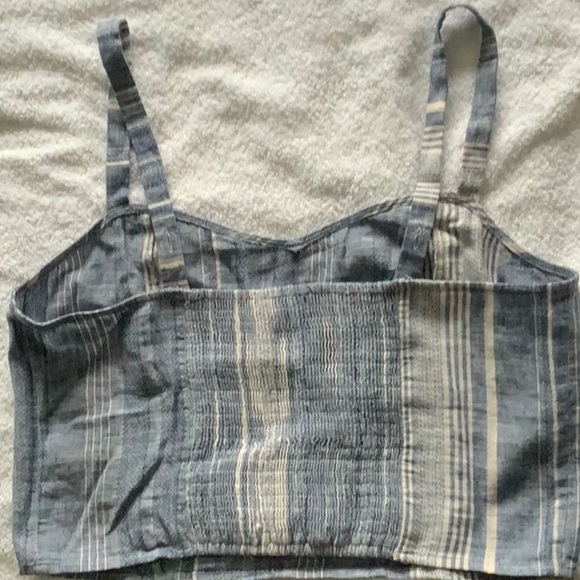 EXPRESS Striped Cropped Cami NWT - Picture 5 of 6